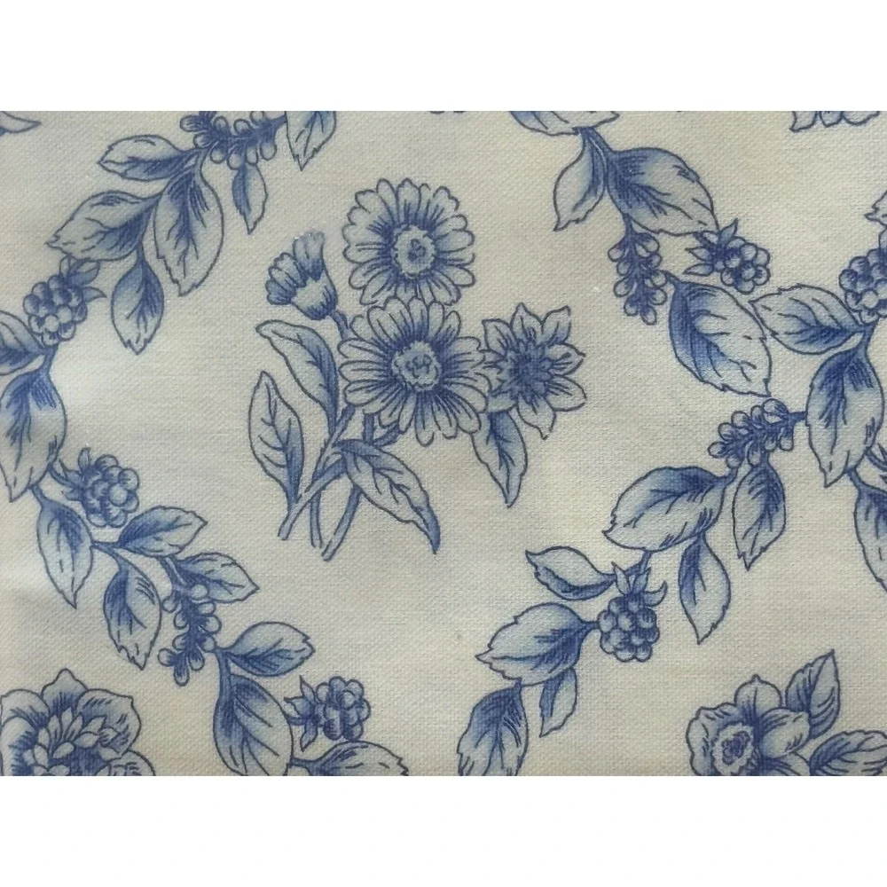 NEW Longaberger COTTAGE TRELLIS Table Runner 72x16 Blue/White Farmhouse Decor